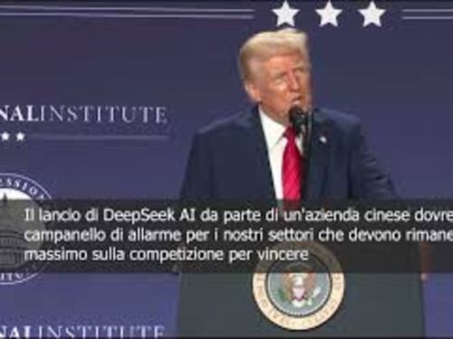 Trump: Il lancio di DeepSeek AI da parte di un azienda cinese campanello di allarme