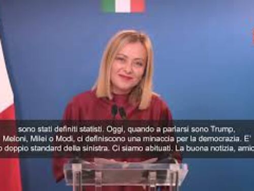 Meloni al Cpac: "La gente non crede più alle bugie della sinistra"