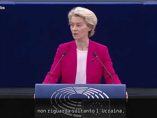 Von der Leyen: "Di Putin non ci si può fidare, è un vicino ostile"