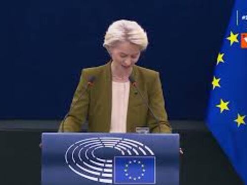 Termina il discorso sullo Stato dell'Unione di Von der Leyen, l'applauso del Parlamento Ue