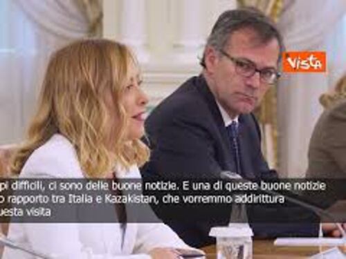 Meloni: Il rapporto tra Italia e Kazakistan è eccellente, ma lo vogliamo migliorare
