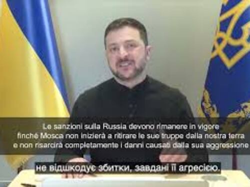 Giuerra Ucraina, Zelensky a Consiglio Ue: Mantenere sanzioni contro Russia, sono necessarie