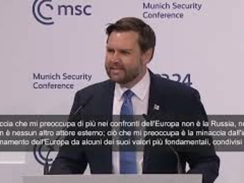 Jd Vance: Più che Russia o Cina mi preoccupa allontanamento Ue da nostri valori comuni