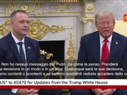 Trump: Non ho messaggi per Putin, sa ciò che penso. Se non sarò soddisfatto vedrete che succede
