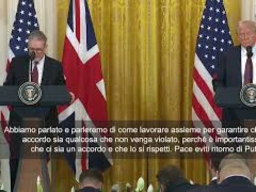 Starmer a Trump: Serve pace giusta e assicurare che Putin rispetti accordo