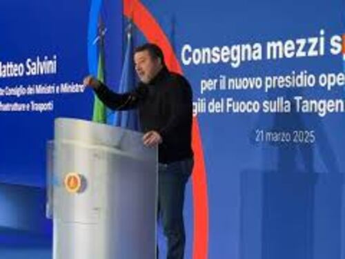 Salvini: Alta velocità? "Entro l'anno prossimo in tre ore da Roma a Bari"