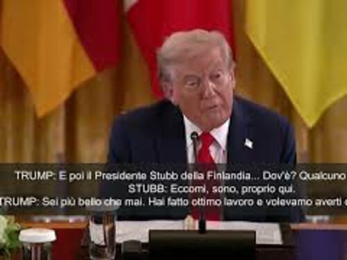 Trump: Dov'è il Presidente della Finlandia?, Stubb: Sono qui. Il tycoon: Sei più bello che mai