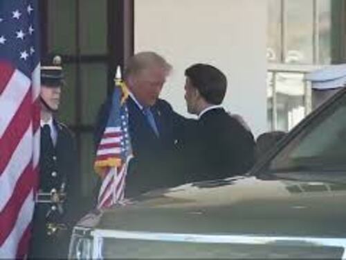 Trump riceve Macron alla Casa Bianca