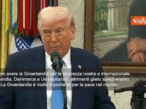Trump: Abbiamo bisogno della Groenlandia per la pace mondiale"