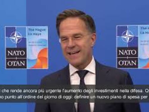 Rutte: "Dobbiamo far si che la Nato abbia la capacità industriale per la difesa"