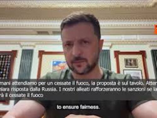 Zelensky: Aspetto Putin giovedì in Turchia, no scuse, noi siamo pronti a finire guerra