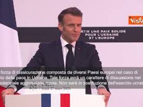 Macron: In Ucraina forza di rassicurazione formata da diversi Paesi europei dopo la pace