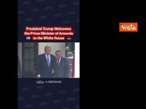 Trump accoglie alla Casa Bianca il Primo Ministro armeno Nikol Pashinyan per vertice con Azerbaijan
