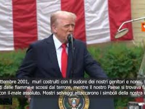 Anniversario attentato 11 settembre, Trump: Americani hanno dimostrato che mai si arrenderemo