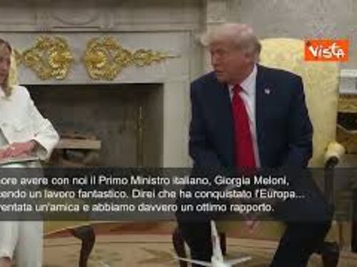 Trump: "Un onore avere qui la premier italiana. Abbiamo ottimo rapporto, è un'amica"