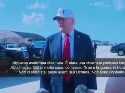 Trump: "Nessun progresso sull'Ucraina con Putin, non sono contento"