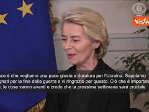 Von der Leyen: "Settimana prossima cruciale per l'Ucraina"