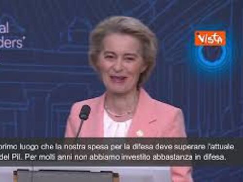 Von Der Leyen: "Piena flessibilità del Patto di Stabilità per le spese per la difesa"