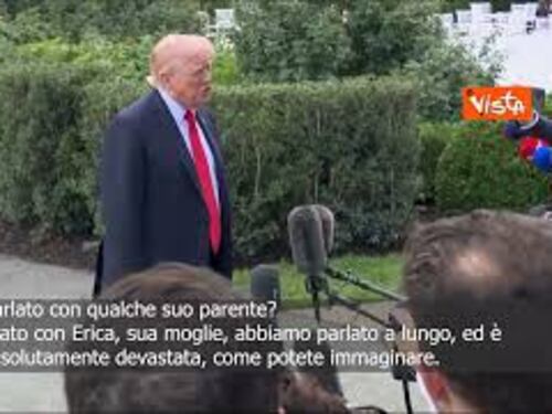Omicidio Charlie Kirk, Trump: Ho parlato con sua moglie, è devastata