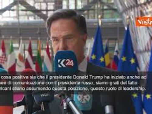 Rutte (Nato): "Buon segno la telefonata Putin-Trump e coordinamento con leader europei"