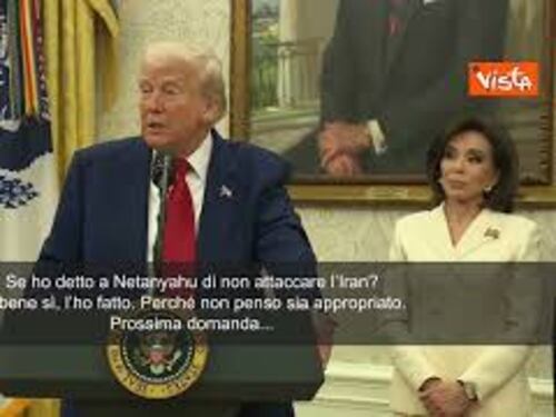 Trump: Ho detto a Netanyahu che attaccare l'Iran è inappropriato