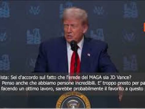 Trump: Il mio successore al MAGA? Per ora JD Vance sarebbe il favorito