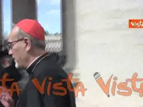 Il Cardinale Pizzaballa entra alla Congregazione dei Cardinali in Vaticano