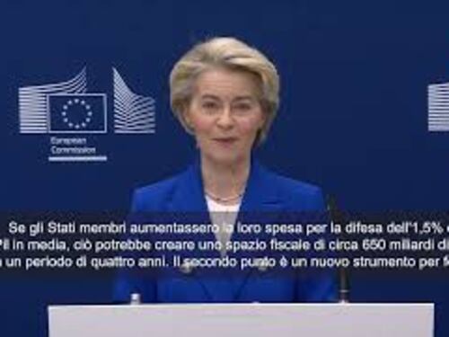 Von der Leyen: "Piano da 800 miliardi per la difesa europea"