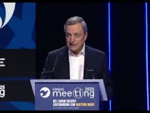 Draghi al Meeting di Rimini: Paesi Ue a Washington grande segno di unità, vale molto
