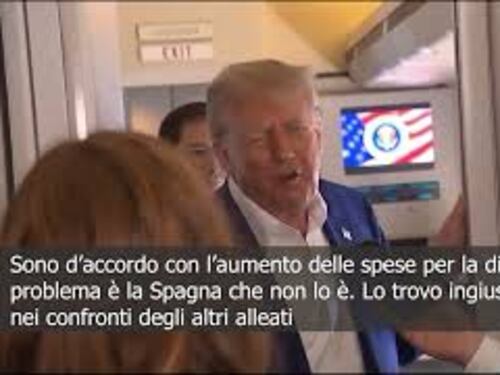 Trump: Spese per la difesa al 5%? Spagna contraria, ingiusto per gli altri alleati