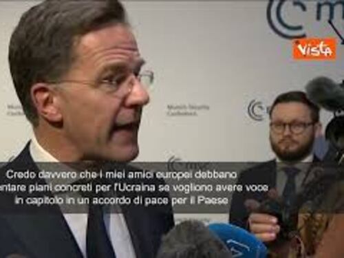 Rutte (Nato): Ue presenti piani concreti per futuro Ucraina se vuole voce in capitolo