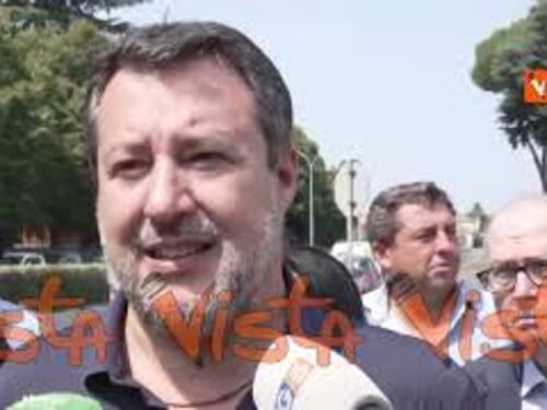 Salvini visita Rebibbia: "Alemanno l'ho visto tonico e determinato"