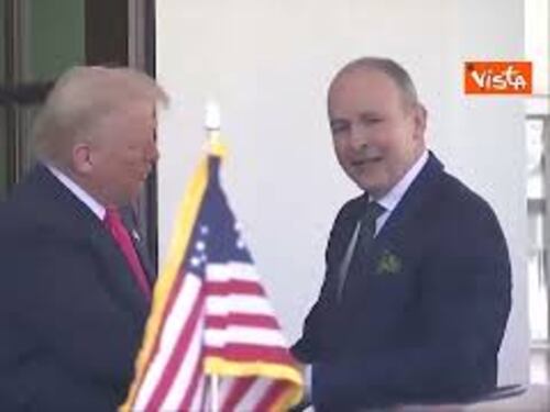 Trump riceve il premier irlandese Micheal Martin alla Casa Bianca