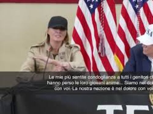 Melania Trump a genitori vittime alluvione Texas: Siamo nel dolore con voi
