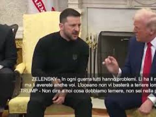 Zelensky a Trump nello Studio Ovale: “L’oceano non vi basterà a salvarvi dai problemi”