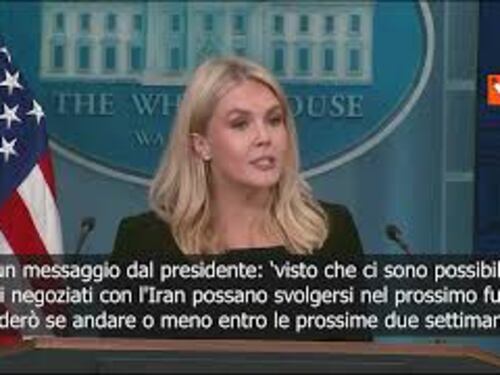 Trump: Deciderò su intervento in Iran nelle prossime due settimane