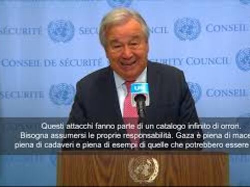 Guterres (Onu): "A Gaza Infinito catalogo di orrori. La carestia è una catastrofe attuale
