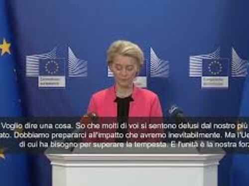 Von der Leyen: "Dazi generano caos e non risolvono i problemi"