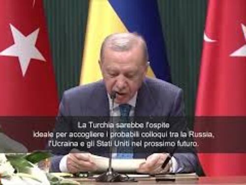 Erdogan: "Turchia ideale per colloqui Usa-Russia-Ucraina"