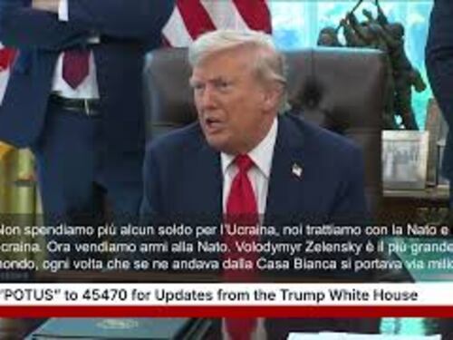 Trump: Non do più un soldo a Kiev, ora trattiamo con la Nato