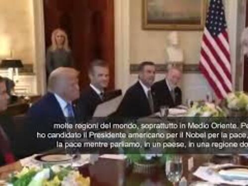 Netanyahu a cena alla Casa Bianca: "Ho candidato Trump al Nobel per la pace"
