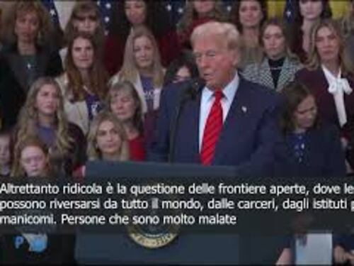 Trump: Ridicolo tenere le frontiere aperte a criminali di ogni tipo SOTTOTITOLI