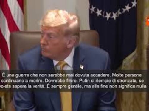 Trump: "Putin è sempre gentile, ma sta dicendo un sacco di str***ate sull'Ucraina"