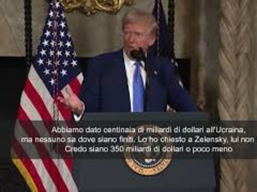 Trump: "Dove sono finiti i miliardi di dollari inviati all'Ucraina?"