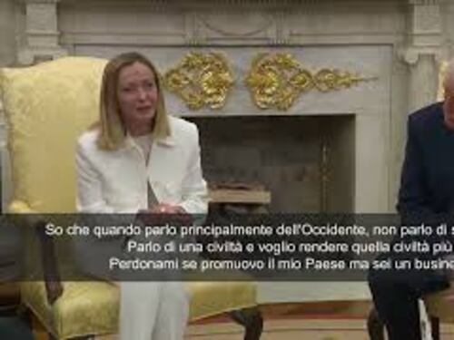 Meloni a Trump: Perdonami se promuovo il mio Paese, ma sei un businessman...