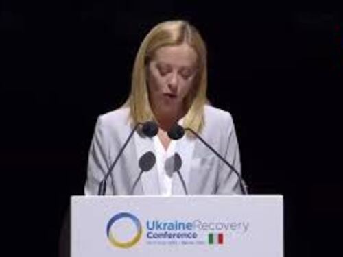 Meloni: "Alle imprese dico non abbiate paura di investire nella ricostruzione dell'Ucraina"