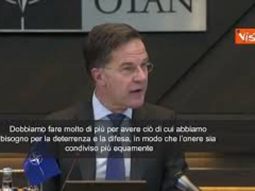Rutte (Nato): "La spesa dei Paesi europei per la Difesa deve salire oltre il 3% del pil"