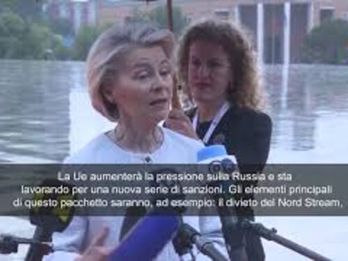 Guerra Ucraina, von der Leyen: Ue aumenterà pressione su Mosca con nuova serie sanzioni
