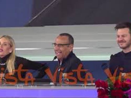La domanda di Vista a Meloni sbarca a Sanremo: Al Festival più formiche o cicale? Conti perplesso