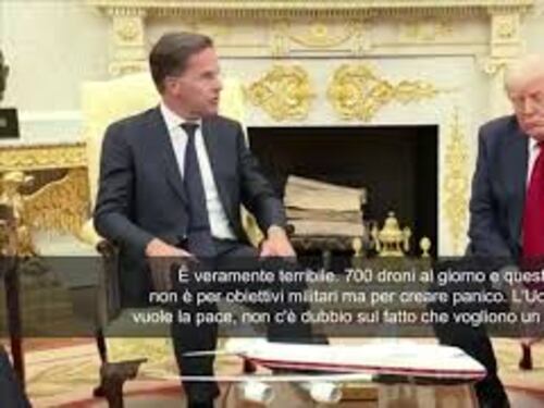 Armi all'Ucraina, Rutte (Nato) a Trump: Logico volere che gli europei paghino